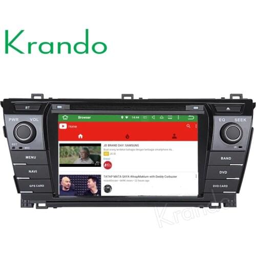 Krando Android 9.0 7" car radio gps dvd playefor toyota corolla 2014 2015 2016 multimedia navigation system WIFI 3G Playstore BT