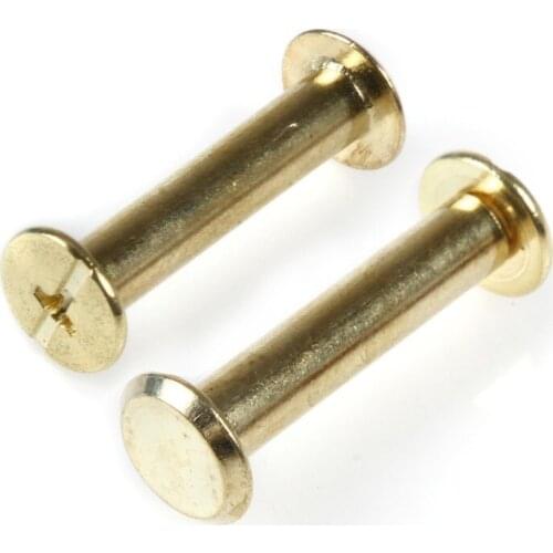 M5*25 Plated Copper Account Screw Rivet /Book Screw / Album Sample Book Docking Cook Pin M5 Hardware