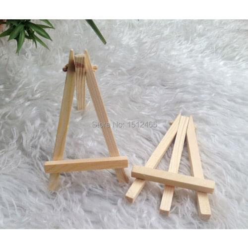 6Pcs/Lot Mini Display Miniature Easel Wedding Table Number Place Name Card Stand 12*7cm