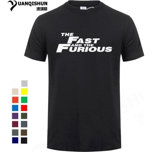 The fast and the furious Boutique Man T-Shirt Fashion Fast Furious Men 100% Cotton T Shirt Summer Casual Short Sleeve Print Tees
