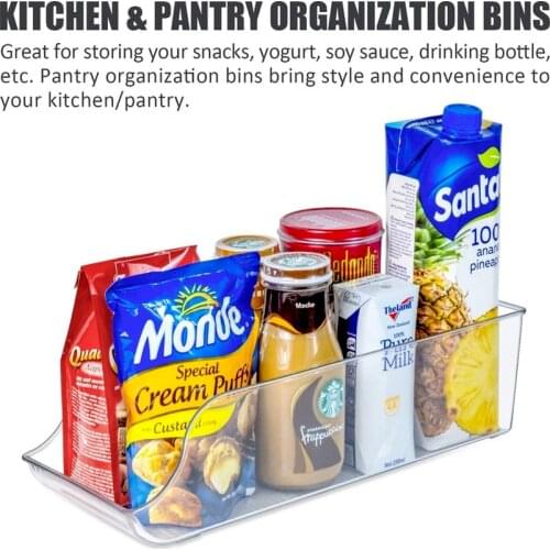 Transparent Storage Box Plastic Food Refrigerator Beer Beverage Cans Vegetables and Fruits Storage Box Home Kitchen Tools