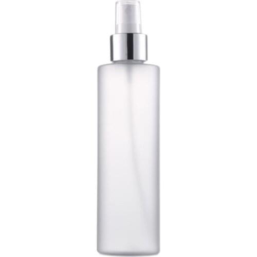 200ml Empty Refillable Plastic Spray Bottle Scrub Frosted Fine Mist Perfume Aluminum Atomizer Cosmetic Container Portabl