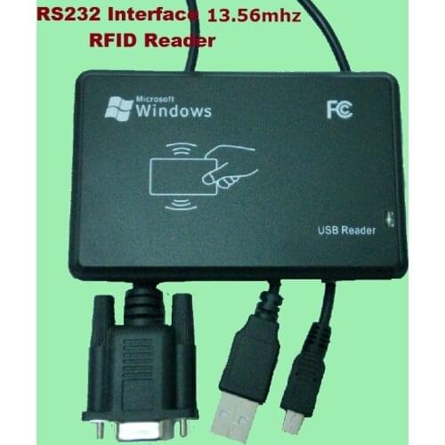 RS232 Inerface 13.56MHZ RFID IC Card Desktop USB Reader Compatible Security Proximity Sensor Smart EM100 Fast Response