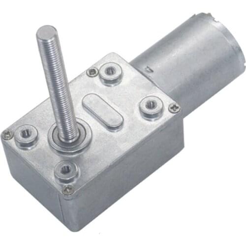 Tacy JGY-370 Reduction Motor, DC 6V 12V 24 V High Torque Turbo Worm Geared Motor 50 mm Thread Shaft