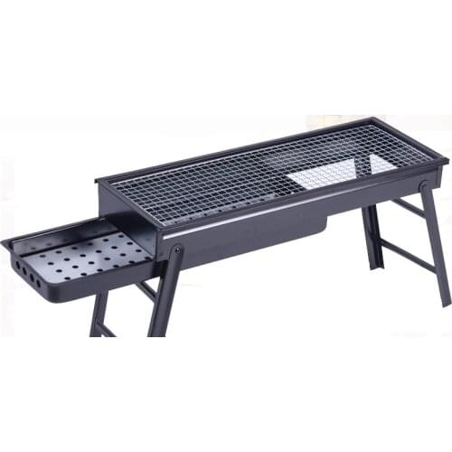 Picnic BBQ Charcoal Grills for Barbecue & Sliver Outdoor Stainless steel Hiking Charcoal Camping Grill