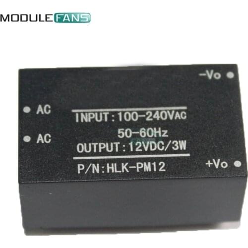 AC-DC 220V to 12V Buck Step Down Power Supply Module Converter Intelligent Household Switch HLK-PM12 UL/CE