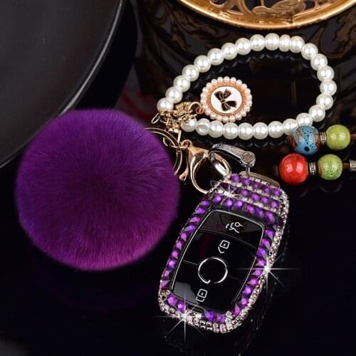 New Arrival Diamond Fashion Car Key Protective Case Bag For BENQ New E300L E200L C180L GLA A200L GLC/GLE/C260L Keys