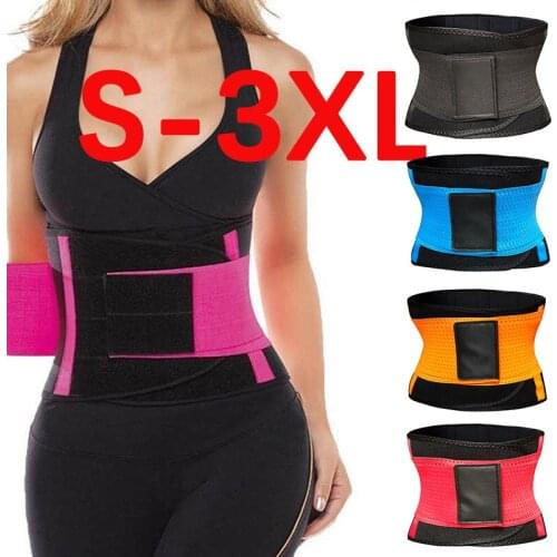 Women Men Waist Trainer Belt Tummy Control Waist Cincher Trimmer Sauna Sweat Workout Girdle Slim Belly Band Unisex S-3xl