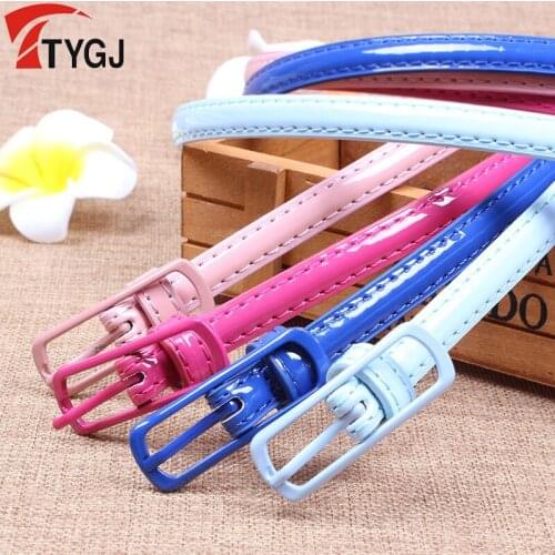 Women Korean Waist Golf Belt Ladies Candy Color Decorative Belt Sports PU Leather Pant Belt D0849