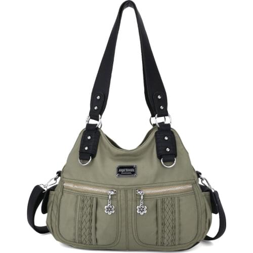 Angel Kiss Women Vintage Purse Unique Printed Handbags Eco-friendly Wash Bag with Adjustable Long Strap