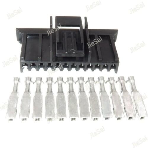 12 Pin 211PC122S0017 FCI Wire Harness Connector Plastic Housing Plug With Terminals