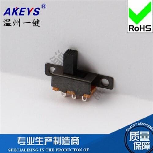 20 Pcs SS-12F55 (1P2T) various handle height 2 position toggle switch white shell three feet vertical with ears