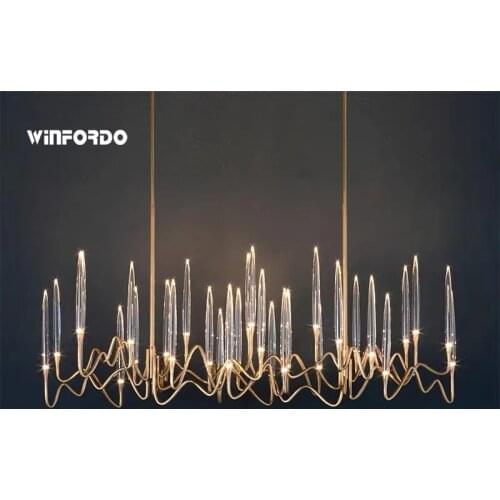 2021 Modern Light Luxury LED Crystal Chandelier Tree Branch Wedding Decoration Lamp For Dining Room Bedroom