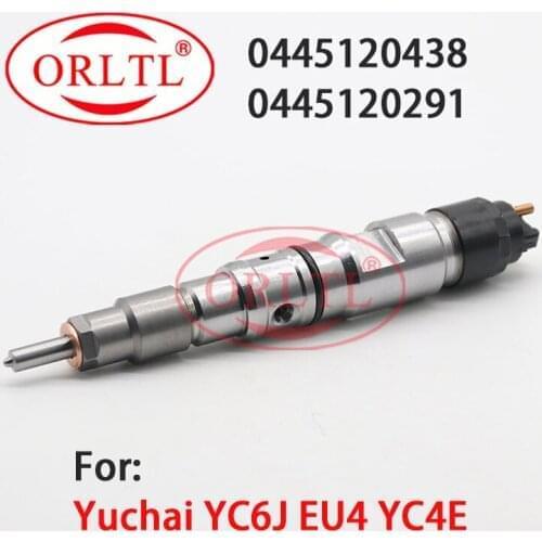 4PCS 0445120438 CR Injection 0 445 120 438 Diesel Engine Spare Parts Fuel Injector 0445 120 291 For Yuchai injector 0445120291