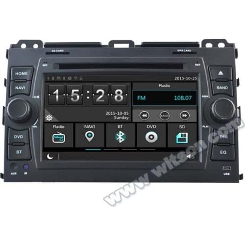 7" Capacitive Touch Screen Car DVD for Toyota Land Cruiser Prado J120 2002-2009 with Tire Pressure Monitoring System Support