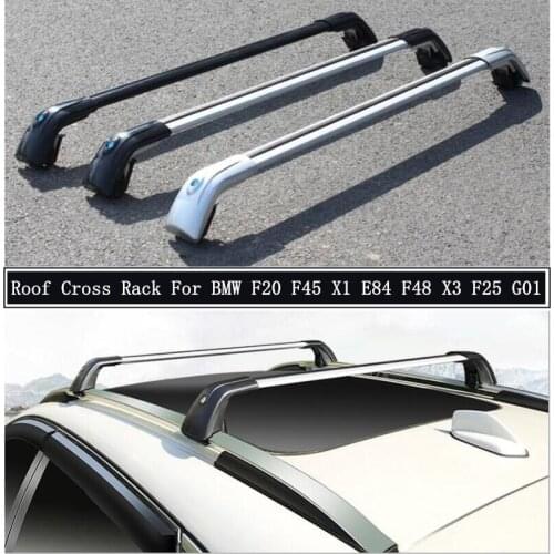 Roof Rack For BMW F20 F45 X1 E84 F48 X3 F25 G01 Aluminum Alloy Rails Bar Luggage Carrier Bars top Cross bar Racks Rail Boxes