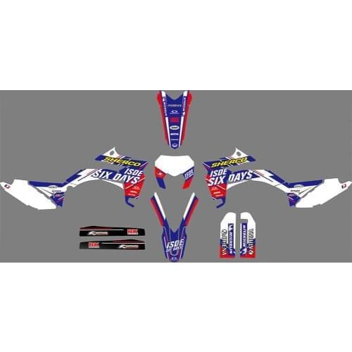 Free customized Motorcycle Graphics 3M Stickers Decals Kit For SHERCO 50 2007 2008 2009 2010 2011 2012 For Sherco 50 Enduro 2.5i