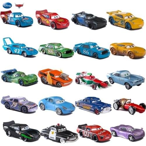 Disney Pixar Car 3 New Jackson Storm Ramirez Lightning McQueen 1:55 Diecast Vehicle Metal Collection Alloy Boy Kid Toy Xmas Gift