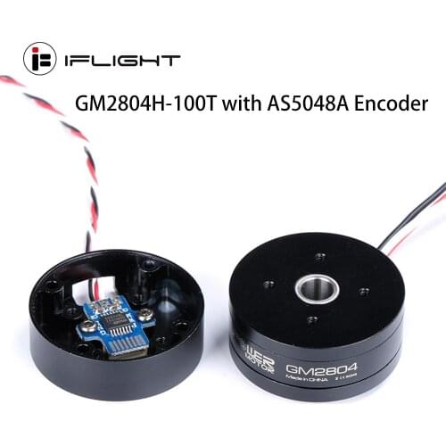 IFlight iPower GM2804H-100T GM2804 Brushless Gimbal Motor with AS5048A Encoder/Aluminum Case for camera stabilizing systems
