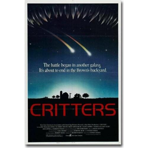 J0129 CRITTERS Movie RARE Horror 2 Wall Sticker Silk Poster Art Light Canvas Home Decoration