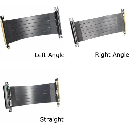 PCI-E X16 to 3.0 X16 Male to Female Riser Extension Cable Graphics Card PC Install Chasis PCI Express Extender Ribbon 128G/Bps