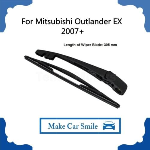 For Mitsubishi Outlander EX 2007+ Rear Windshield Window Wiper Arm + Blade Set New