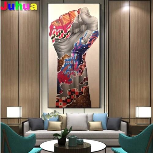 Colorful Graffiti Art Encourage and Cheering Gesture diy Diamond painting 5d mosaic Full drill diamond embroidery wall art