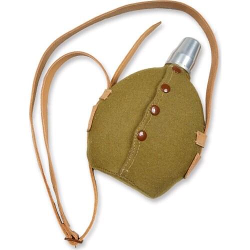 WWII WW2 GERMAN WH OFFICER Canteen With Cover Set Outdoor Camping Kettle Water Bottle