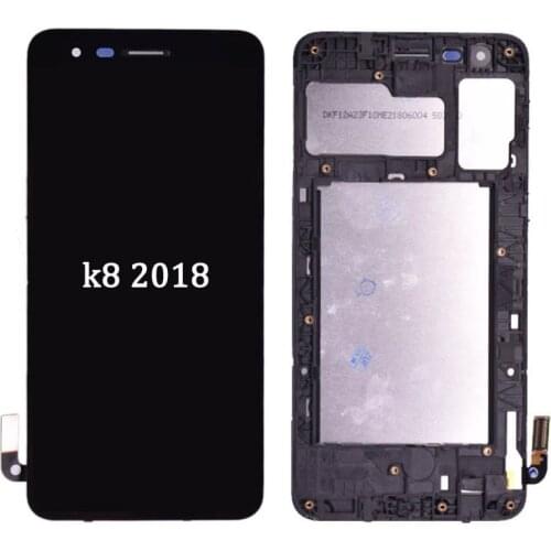Original For LG K8 2018 LCD Display Touch Screen Digitizer with Frame Full Assembly LCD and touch without frame SP200 MX210 lcd