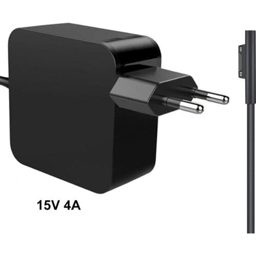 Portable 15V 4A 65W Power Supply Adapter AC Wall Charger for Microsoft Surface Book Laptop Pro 3 Pro 4 Pro 5 2007 Tablets