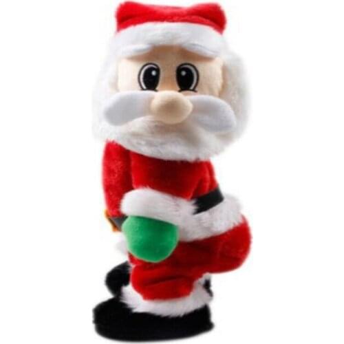 Practical Christmas New Gift Dancing Electric Musical Toy Santa Claus Doll Twerking Singing