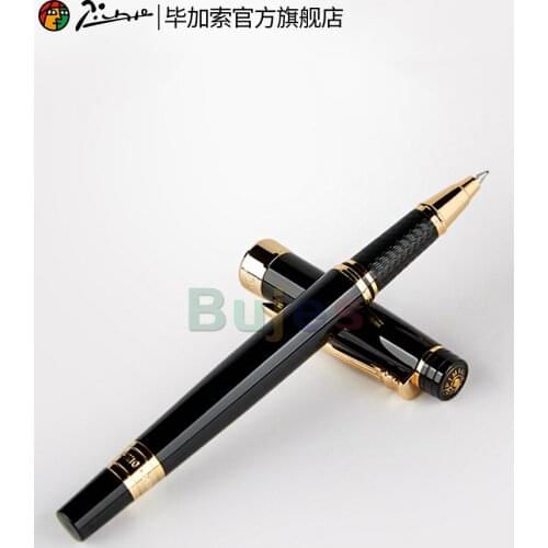 Picasso 917 Pimio Emotion of Rome Fountain Pen Ink Pens Black with Gold / Silver Clip Gift Business Office Supplies, Gel Pens