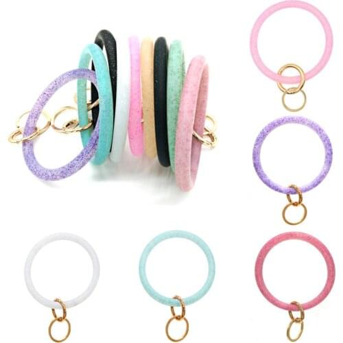 Silicone Key Holder Bracelet Bangle Outdoor Sports Swim Hoop Car