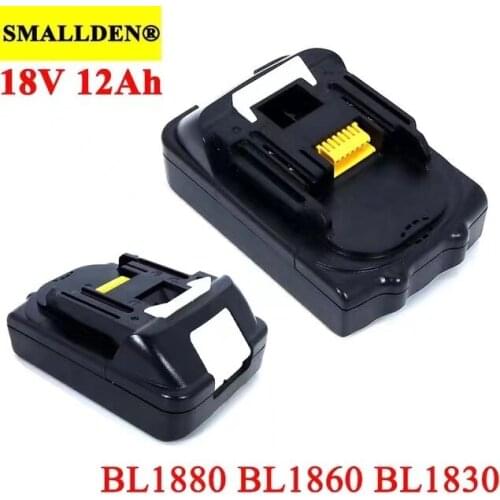 SMALLDEN 18V 12000mAh Rechargeable Battery 12.0AH Lithium ion for 18v electrical tools BL1830 BL1850 BL1860 LXT 400 L70