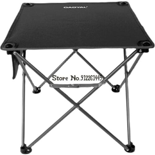 Outdoor Folding Cloth Table Portable Ultra Light Fishing Beach Camping Barbecue Stall Self-driving Car Stainless Steel Table And