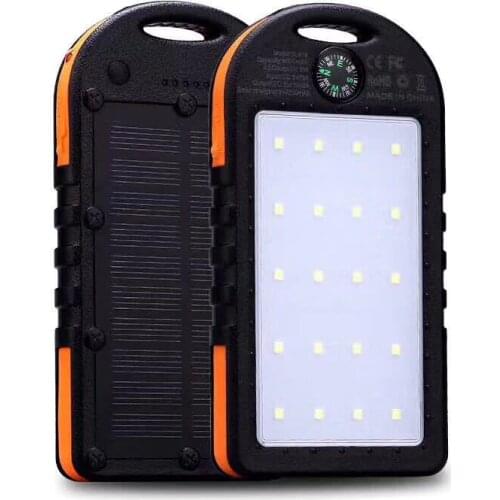 Camping Light Solar Charging Unit Large-Capacity Mobile Power with Camping Light Compass