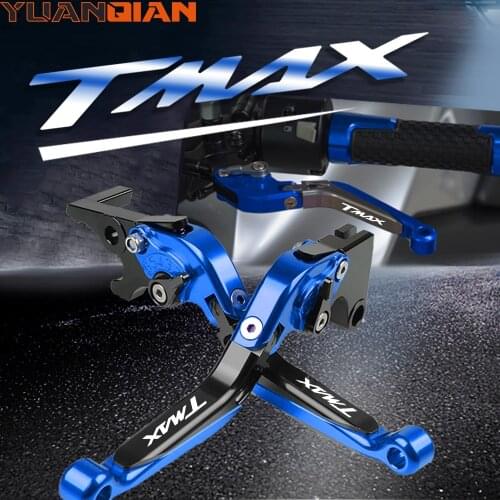 TMAX500 TMAX530 Motorcycle CNC Brake Clutch Levers Folding Adjustable For YAMAHA TMAX 500 530 2001-2007 2006 2005 2004 2003 2002