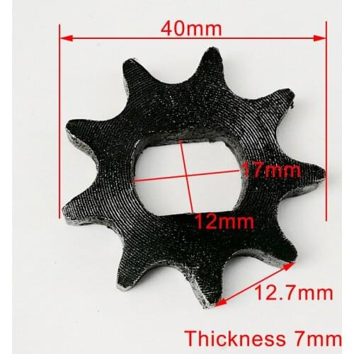 9 Tooth Sprocket Pinion Gear fit 428 Chain Unite Motor 1418ZXF 1020 1120 Electric Scooter