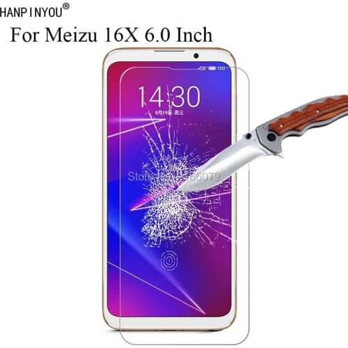 1 Pc / 2 Pcs 9H 2.5D Tempered Glass Screen Protector For Meizu 16 / 16X 6.0" Protective Film + Clean Tools
