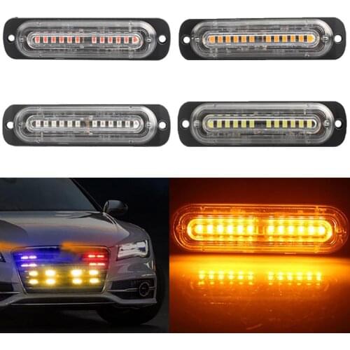 12LED 12-24V 36W Auto Car Truck Strobe Warning Light Flashing Side Lamp Bulb