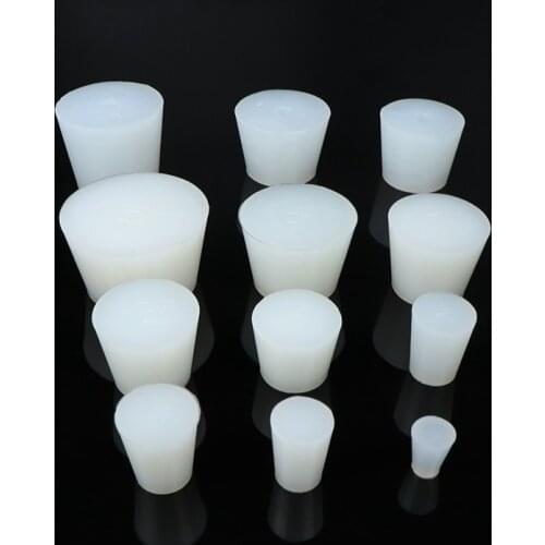 2PCS Silicone Wine Rubber Stopper Plug Without Hole Food Grade Airlock Valve Brew For Fermentation Barrel Home Beer Brewing