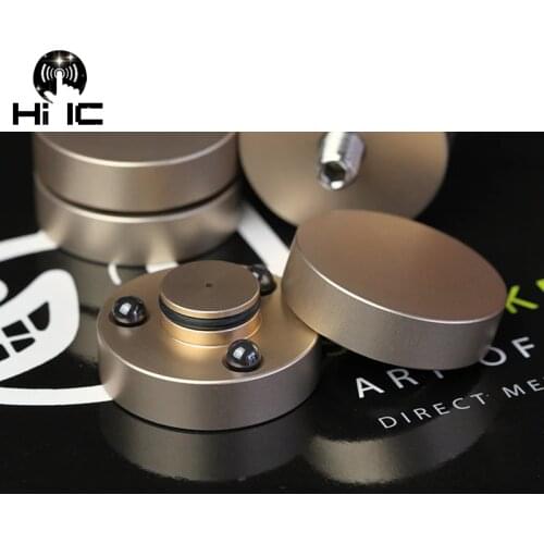 4 PCS HIFI Audio Speakers Amplifier Ceramic beads Steel beads Anti-shock Absorber Foot Pad Feet Base Vibration Absorption Stand