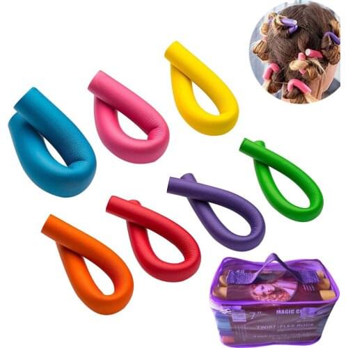 42pcs Flexible Curling Rods Magic Curler Roller Non Heating Styling Tools DIY Styling Hair Rollers Tool Women Accessories