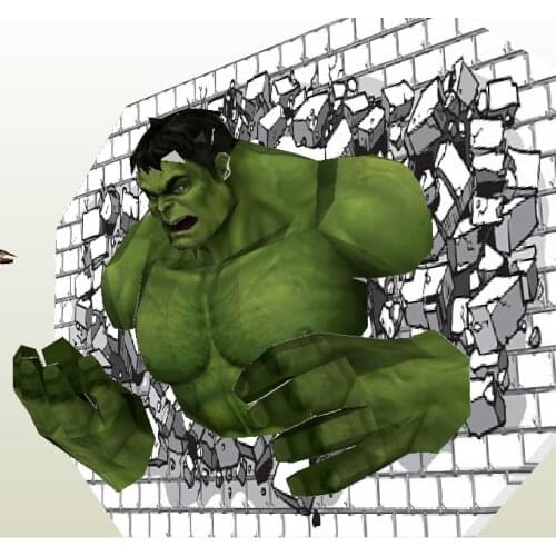 60cm Huge Size 3D Paper Model Papercraft Handmade Educational Puzzles Kids Toys Gift Anime Decoration Home Decor Wall Super Hero