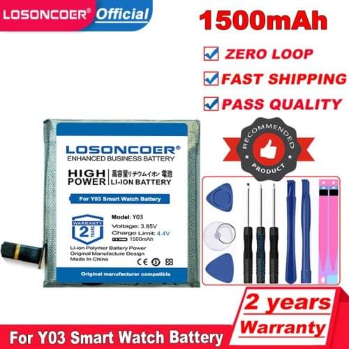 1500mAh Battery Applicable Little Genius for Y01 Y01S Y02 Y03 Z1 Z2 Z3 Z5 Z6 Child Call Watch Battery Positioning Watch