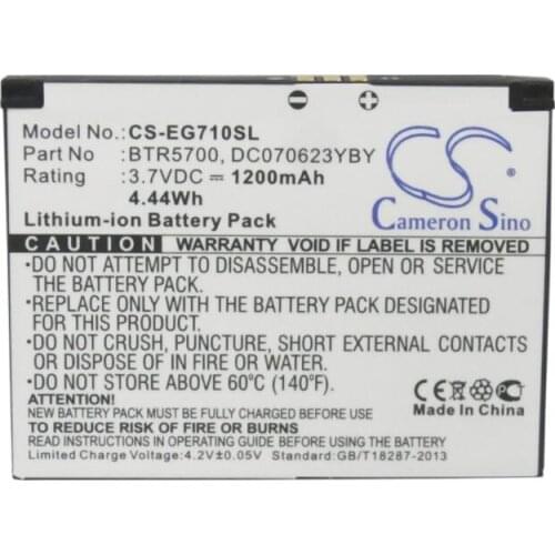 Cameron Sino 1200mAh battery for TOSHIBA Portege G710 BTR5700 DC070623YBY Mobile, SmartPhone Battery