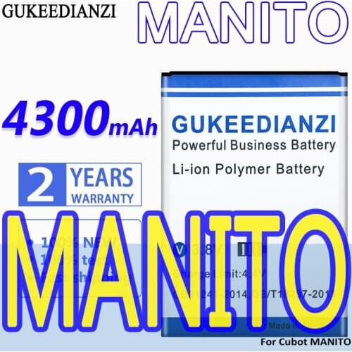 GUKEEDIANZI MANITO Mobile Phone Li-polymer Battery For Cubot MANITO 3800mAh Rechargeable Strong Safe Replacement Batteries