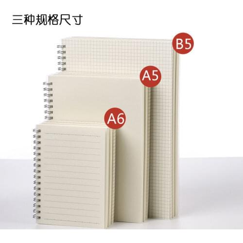 A5 Spiral Notebook Office School Supplies Drawing Sketch Notebooks Blank Dotted Line Grid Page Planner Diary Notepad