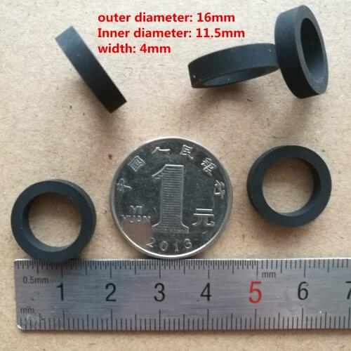 5pcs 16mmx11.5x4 Buffer rubber ring Shock absorption rubber pad Waterproof for cassette deck audio tape Stereo player