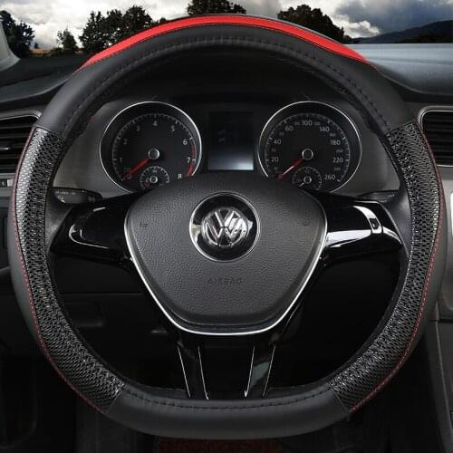 D Shape Steering Wheel Cover PU Leather for Nissan Rogue /Rogue Sport 2016 2017 2018 2019 2020 X-Trail 2017-2020 Car Styling